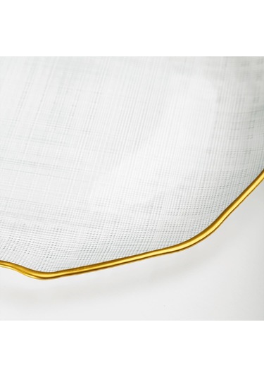 Oxford - 21 Cm Tatlı Tabağı - Gold Yaldızlı