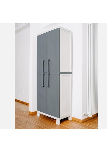 Çok Amaçlı Balkon Bahçe Kiler Plastik Dolap 65X38X173 Diğer