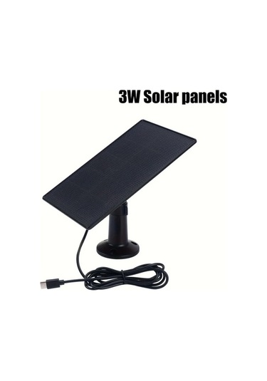 Besthome1 Dream011 Siyah 3w Etec Taşınabilir Katlanabilir Güneş Paneli Yüksek Verimli Usb C Mikro Usb Bağlantılı 360 Ayarlanabi