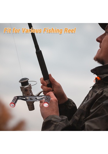 Xindoker Metal Balık Makinesi Kolu, İki Delikli, Uygun Çekim Ve Spinning Makineleri, Mavi, 8 5mm İç Çap, Kolay Kurulum