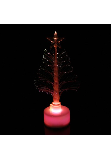 Springsun Renk Değiştiren Işıklı Fiber Noel Ağacı - Dayanıklı Plastik, Ev Ve Dış Mekan Dekorasyonu, Renkli Işık Efekti