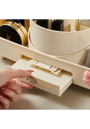 Aydınlatmalı Aynalı Döndürülebilir Makyaj Düzenleyici Krem