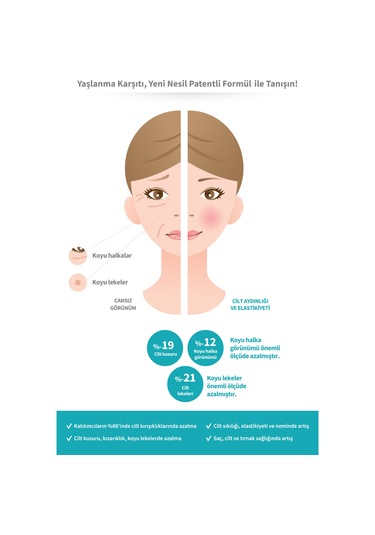 Zade Vital Marine Collagen Hyaluronic Acid Bitkisel Sert 40'Lı