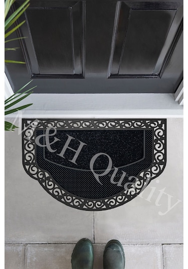 Yarım Ay Modeli Welcome(Hoş Geldiniz) Yazlı Kapı Önü Paspası