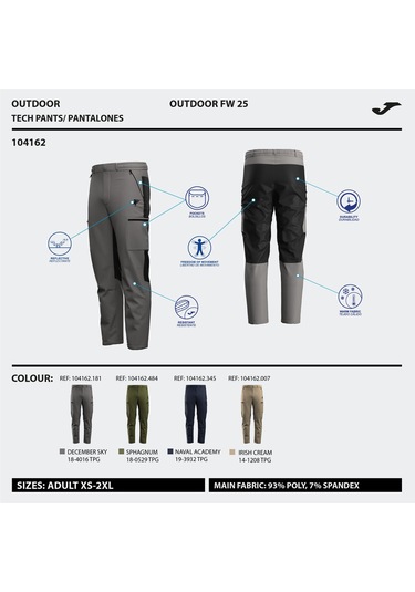 Joma Uzun Pantolon Erkek Explorer Gri 104162.181 gri