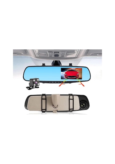 Zhltools Kameralı Dikiz Aynası Geri Görüş Kameralı Park Sensörü 1080p