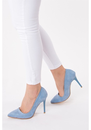 Fox Shoes Mavi Kadın Topuklu Ayakkabı 8922151902