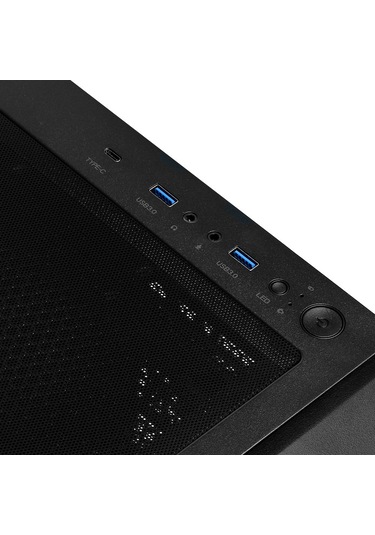 Dark Maxima V30 DKCHMAXV30 4x-Argb Fanlı Mid Tower Oyuncu Bilgisayar Kasası Siyah
