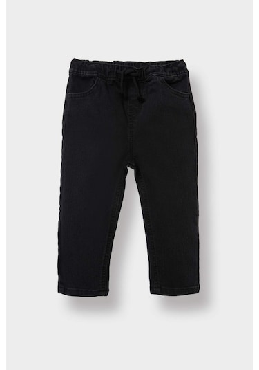 Defacto Erkek Bebek Beli Lastikli Jean Pantolon D2520a525aunm36 Antrasit