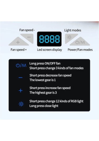 Telefon Tutuculu RGB Işıklı LCD Ekranlı 5 Fanlı Notebook Soğutucu
