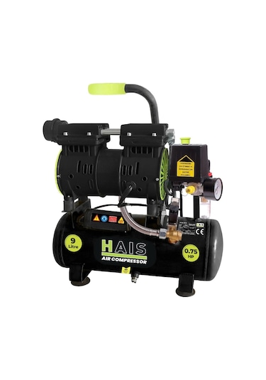 Hais ZBS09 9 L 0.75 HP Sessiz Yağsız Hava Kompresörü