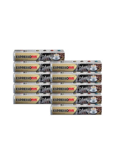 Espressomm Nespresso Uyumlu Silver Kapsül Kahve 100 Adet