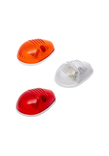 Ahmet Otomotiv Mini Marker Kırmızı Tepe Lamba Ledli Universal 12v-24v