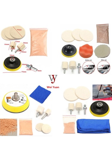 Neevoyu Araç Camı Çizik Tamiri Ve Parlatma Seti 8 Parça - Nötr Toprak Parlatma Tozu Ve Temizleme Araçları İçeren Profesyonel Kit