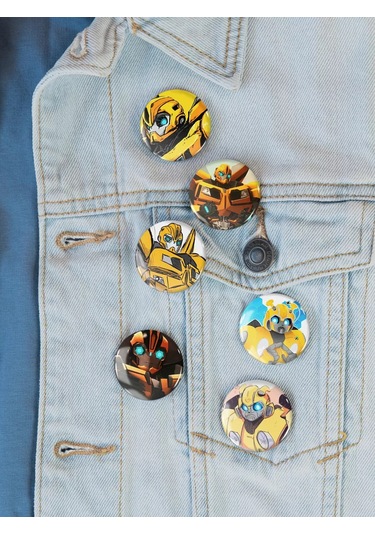 Anikoya Transformer Bumblebee Sırt Çantası Rozetleri 244783723 Gri