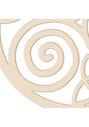 Homyl Ahşap Duvar Heykel Yoga Düğün Triskele-düğümü