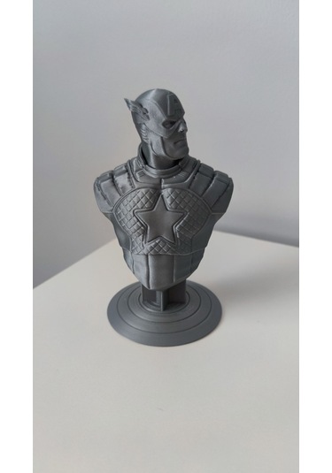 Captain America - Kaptan Amerika Gri Figür / Büst - Biblo 13 Cm
