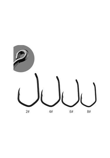 Yuntech01 50 Adet 6 Numara Yüksek Karbon Çelik Üçgen Balık İğnesi - Kutulu Paket