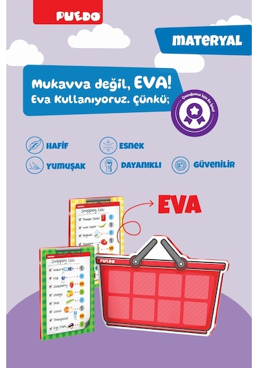 Puedo Shopping List Eşleştirme Ve Hafıza Oyunu