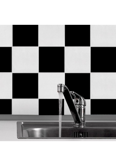 Geekyou Mediterranean Tarzı Pvc Otostikli Duvar Stickerları 20x20cm 10 Adet - Kolay Uygulama Ve Kaldırma, Ev Dekorasyonu İçin Diğer