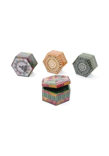 Obsidian Taşı Kutu Model 6