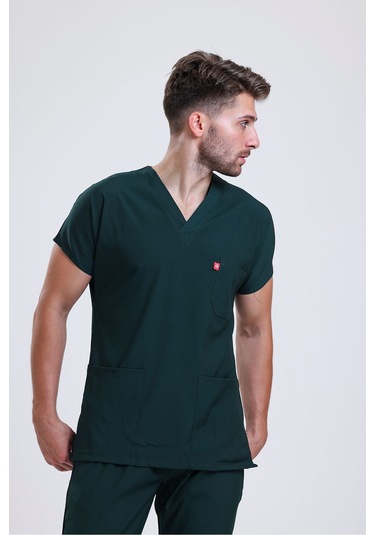 Likralı Üniforma Unisex Koyu Yeşil