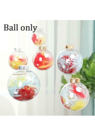 Dancemonkey Şeffaf Dolgulu Top - 6cm, 112 Karakter Düğün & Noel Süs