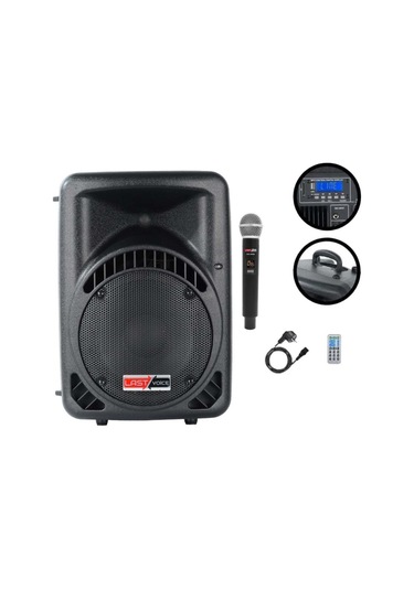 Lastvoice Ample-10ap Taşınabilir Seyyar Portatif Mikrofonlu Elektrikli Ses Sistemi Hoparlör 600 Watt
