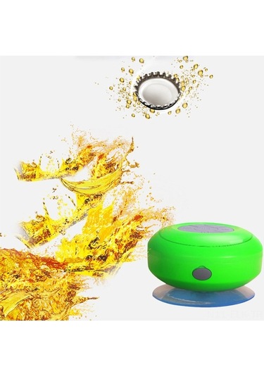 Taşınabilir Su Geçirmez Mini Bluetooth Hoparlör - Banyo, Araç Ve Dış Mekan Kullanımı İçin Kuvvetli Emici Kupa