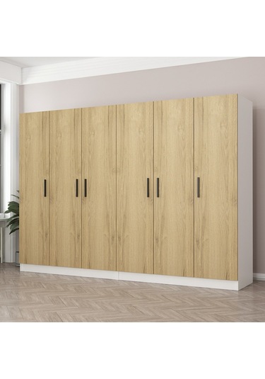 Kale 6 Kapaklı 4ç Dolap - Pera Ceviz 190cm