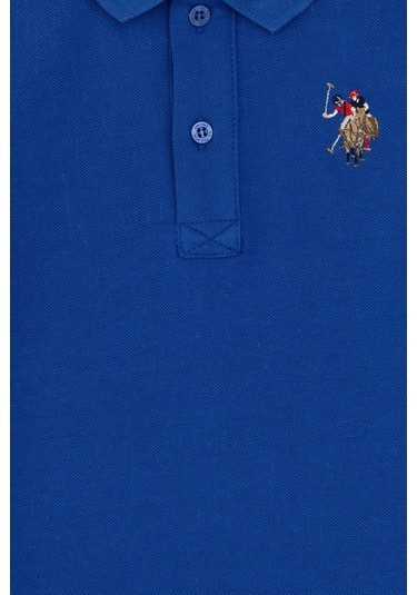 U.s. Polo Assn. Erkek Çocuk Saks Tişört Basic 50306484-vr045 Sax Saks Mavi