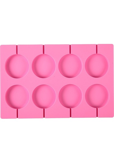 Soulader Silikon Lolipop Kalıbı Yuvarlak Şeker Kek Kalıpları Doğum Günü Parti Çikolata Kek Dekorasyonları Pastacılık Malzemeleri Lolipop Yapıcı Çok Renkli