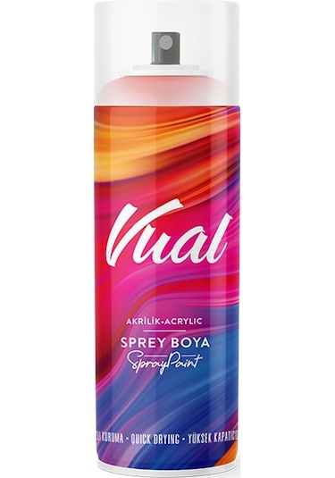 Akçalı Vual - Ral9005 Parlak Siyah Akrilik Sprey Boya 400 Ml Made İn Germany