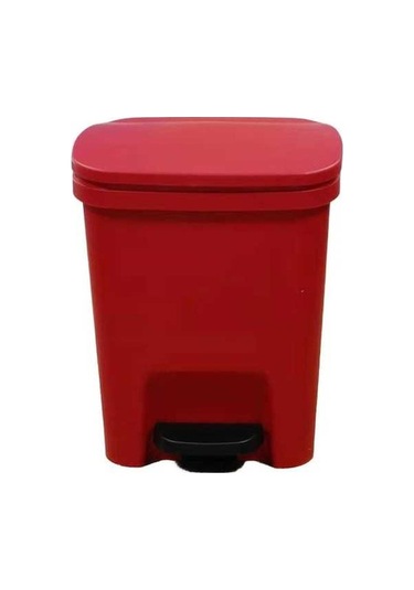 Dancemonkey 10l Kapaklı Mutfak Tuvalet Kova, Ayakla Çalıştır, Sessiz, Kırmızı Kırmızı
