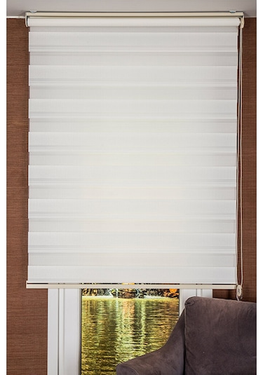 Koçtaş Plus Lucıano Zebra Stor Perde Beyaz