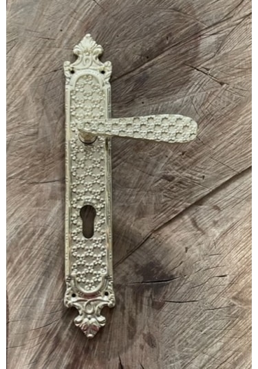 ANTİK ALTIN SARI KAPI KOLU PİRİNÇ YALE AHŞAP KAPI KOLU PİRİNÇ EL