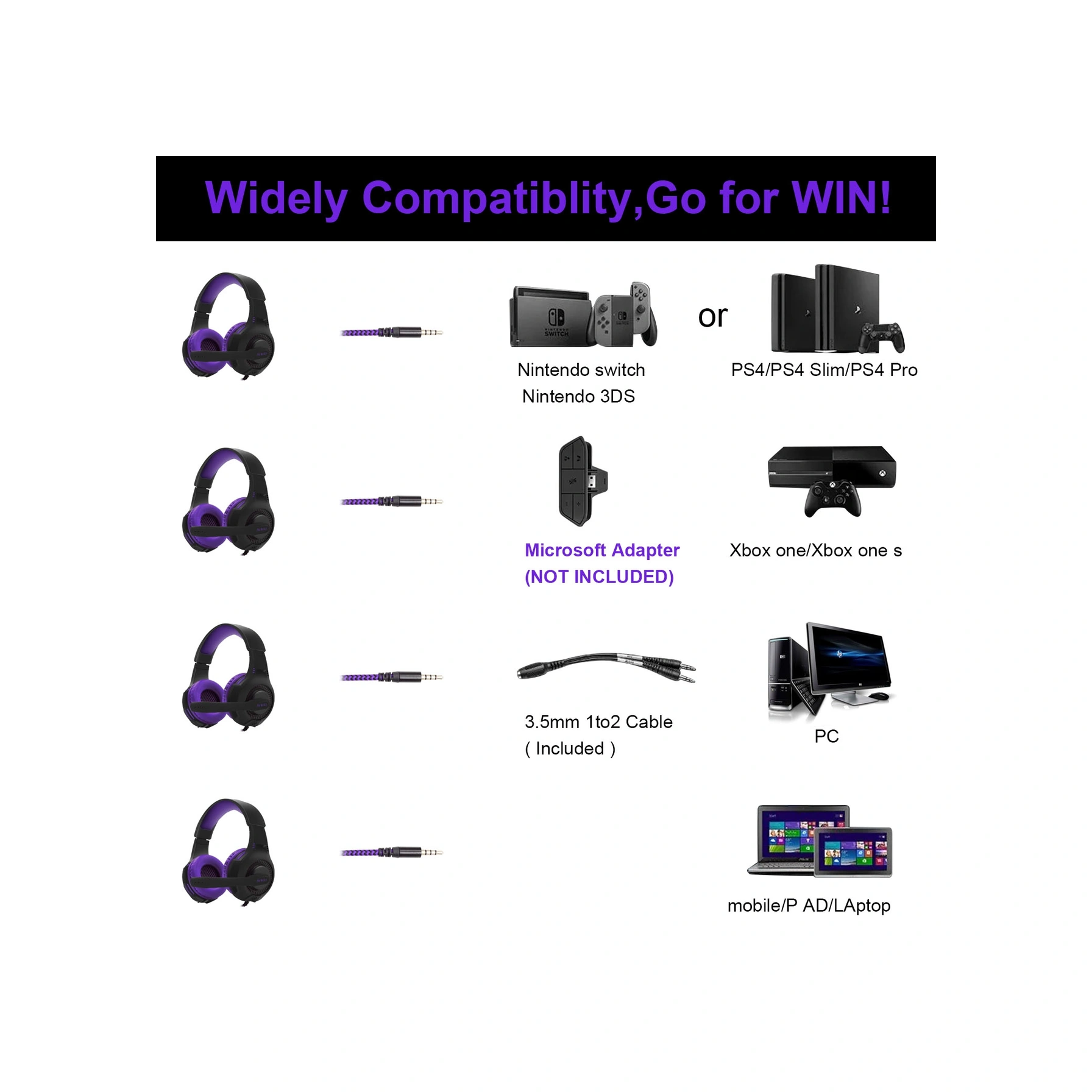 Sones Sades Ah-68 3,5 Mm Fişli Kablolu E-spor Oyun Kulaklığı, Geri Çekilebilir Mikrofon, Kablo Uzunluğu: 2 M