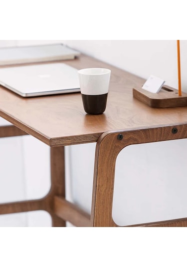 Woodesk Ceres Ahşap Çalışma Masası 125x60 Tik Renk Cpt4632-125 Teak