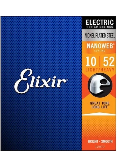 Elixir 010-052 Nanoweb Elektro Gitar Teli 12077