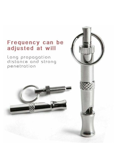 Homyl Ultrasonik Köpek Eğitim Düdüğü Evcil Malzemeleri Gümüş