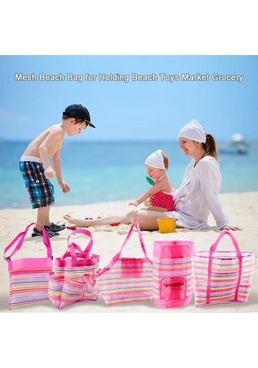 Pazly Çoklu Tasarım Oxford Kumaş Plaj Çantası 5 Farklı Tarzda - 24x11x23 Cm Diğer