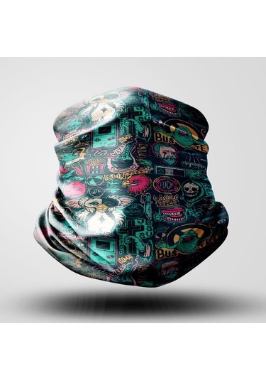 Blınd Motorcu Bandana Maske Outdoor Boyunluk Unisex Siyah