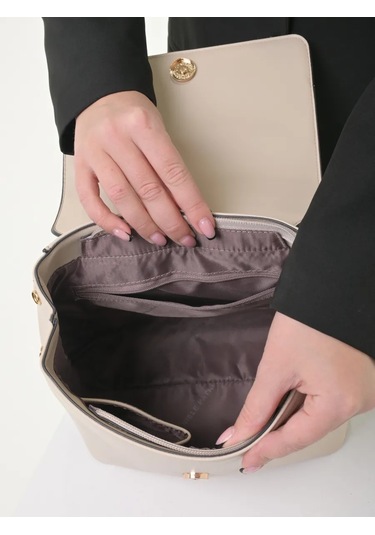 Daniele Patrici Şehir A5 Deri Sırt Çantası 210533372 Bej