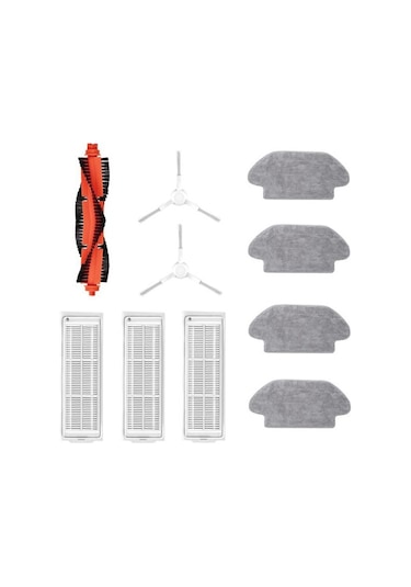 Markingyes Mi Robot Vakum Paspas Pro P Temizlik Robotu Için, Model: Stytj02ym, Ana Yan Fırça + Hepa Filtre + Paspas Bezi Süpürge Yedek Parçaları 10 Adet