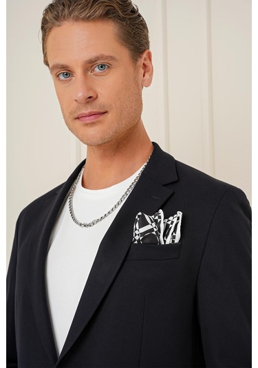 C 691 Slim Fit Siyah Spor Ceket Siyah