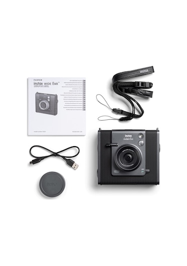 Fujifilm Instax Wide Evo Fotoğraf Makinesi Siyah