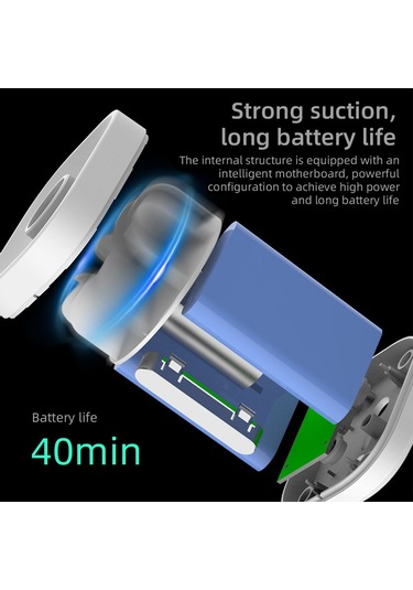Yifomall 4000 Mah Pil İle Kablosuz Çift Fonksiyonlu Hava Doldurma/çekme Led Işıklı Mini Taşınabilir Hava Pompa - Dış Mekan Ve Ev Kullanıma Uygun