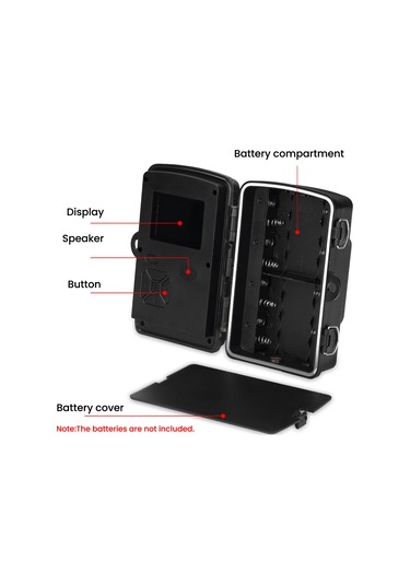 Ranyeek Dış Mekan Gözlem Kamerası, 1080p Hd Video, Gündüz/gece Kullanıma Uygun, Ip66 Su Geçirmez, 0.7sn Tetik Süresi, 2.0 İnç Tft Ekran, 12 Dil Seçeneği Çok Renkli