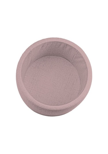 Gazzini Furniture Rio Retro Ayaklı Sandıklı Silindir Dekoratif Puf - Pembe