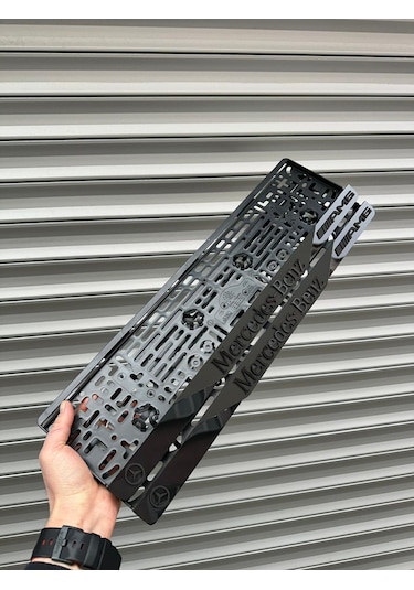 Vipplaka Mercedes Uyumlu Ortası Mat Plakalık